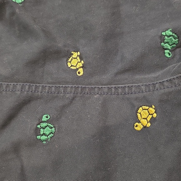 OshKosh B'gosh Boy's Turtle Print Navy Blue Overall Shorts 12 Months - Picture 4 of 10